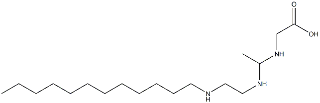 N-[1-[2-(Dodecylamino)ethylamino]ethyl]glycine Struktur