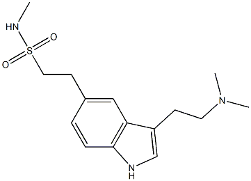 3-[2-(Dimethylamino)ethyl]-5-[2-(methylaminosulfonyl)ethyl]-1H-indole Struktur