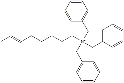 (6-Octenyl)tribenzylaminium Struktur