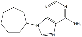 6-Amino-9-cycloheptyl-9H-purine Struktur