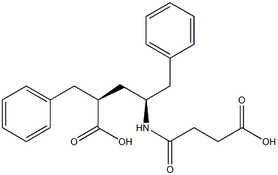 (2S,4S)-2,4-Dibenzyl-6-oxo-5-azanonanedioic acid Struktur