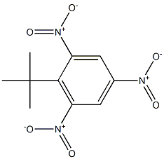 1-tert-Butyl-2,4,6-trinitrobenzene Struktur