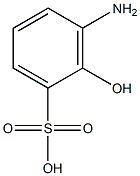 3-Amino-2-hydroxybenzenesulfonic acid Struktur