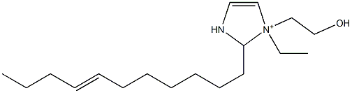 1-Ethyl-1-(2-hydroxyethyl)-2-(7-undecenyl)-4-imidazoline-1-ium Struktur