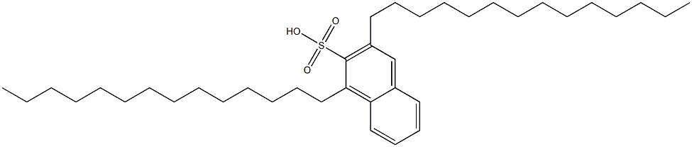 1,3-Ditetradecyl-2-naphthalenesulfonic acid Struktur