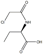 [R,(+)]-2-(2-Chloroacetylamino)butyric acid Struktur