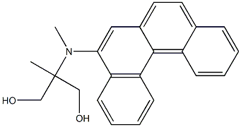 2-[(Benzo[c]phenanthren-5-yl)methylamino]-2-methyl-1,3-propanediol Struktur