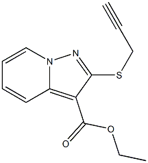 2-[(2-Propynyl)thio]pyrazolo[1,5-a]pyridine-3-carboxylic acid ethyl ester Struktur