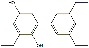 2-Ethyl-6-(3,5-diethylphenyl)benzene-1,4-diol Struktur