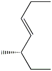 [S,(-)]-5-Methyl-3-heptene Struktur