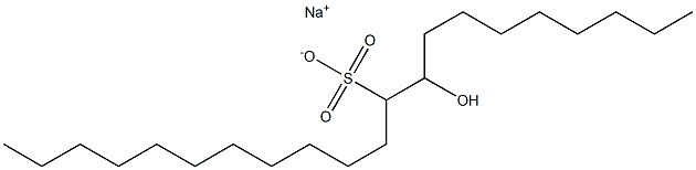 9-Hydroxyhenicosane-10-sulfonic acid sodium salt Struktur