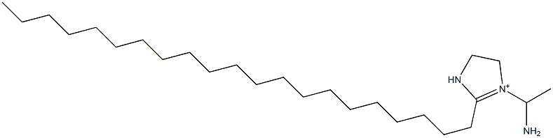 1-(1-Aminoethyl)-2-henicosyl-1-imidazoline-1-ium Struktur