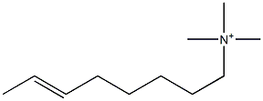 N,N,N-Trimethyl-6-octen-1-aminium Struktur