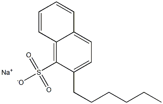 2-Hexyl-1-naphthalenesulfonic acid sodium salt Struktur