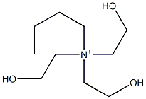 N,N,N-Tris(2-hydroxyethyl)-1-butanaminium Struktur