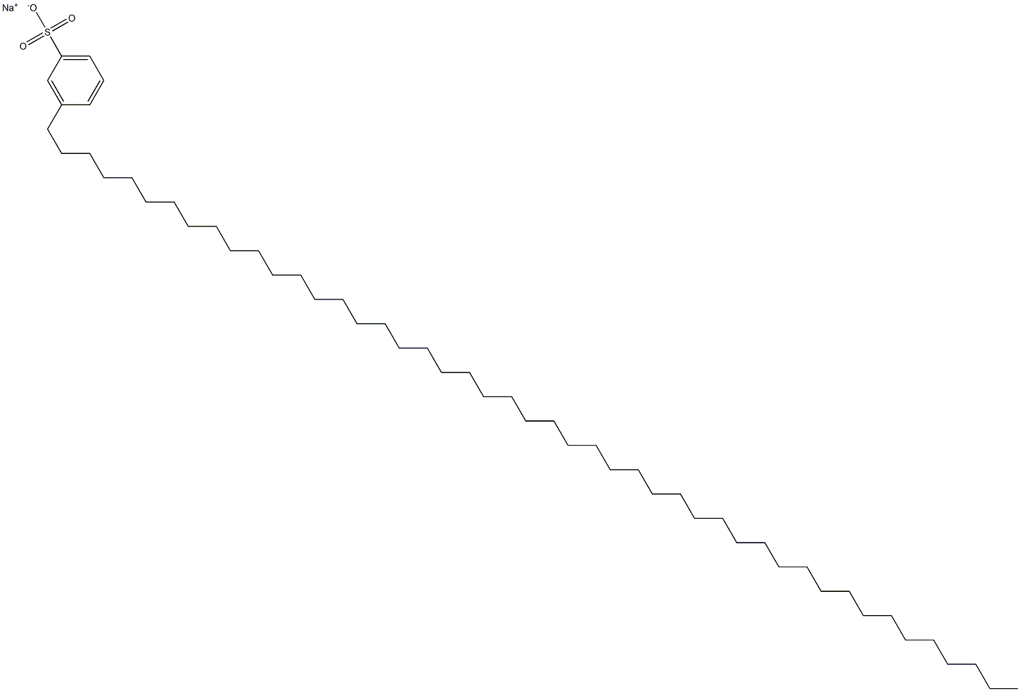 3-(Heptatetracontan-1-yl)benzenesulfonic acid sodium salt Struktur