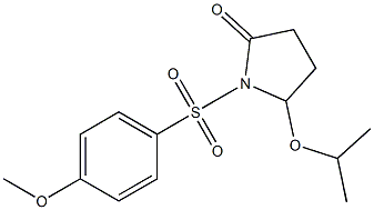 5-Isopropoxy-1-[(4-methoxyphenyl)sulfonyl]pyrrolidin-2-one Struktur