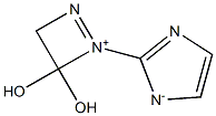 2-[(3,4-Dihydro-3,3-dihydroxy-1,2-diazet-2-ium)-2-yl]-1H-imidazol-1-ide Struktur