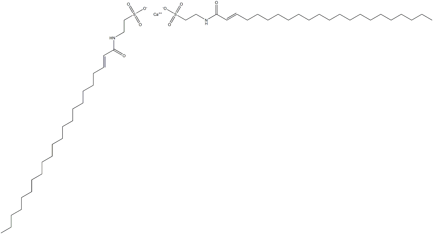 Bis[N-(1-oxo-2-docosen-1-yl)taurine]calcium salt Struktur