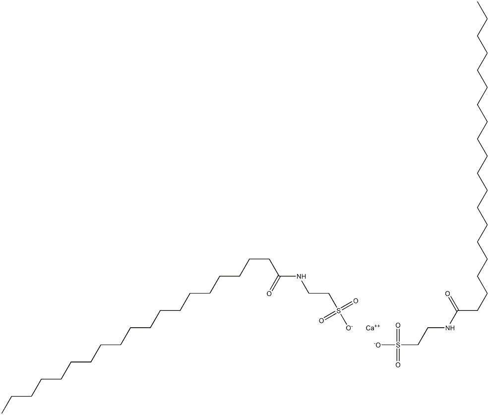 Bis[N-(1-oxoicosyl)taurine]calcium salt Struktur