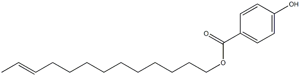 4-Hydroxybenzoic acid 11-tridecenyl ester Struktur