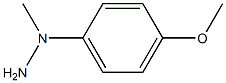 1-Methyl-1-(4-methoxyphenyl)hydrazine Struktur