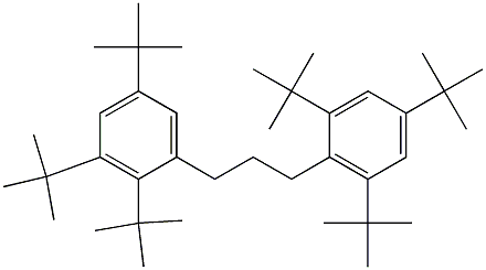 1-(2,3,5-Tri-tert-butylphenyl)-3-(2,4,6-tri-tert-butylphenyl)propane Struktur