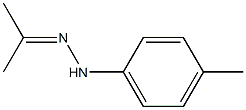 Acetone 4-methylphenylhydrazone Struktur