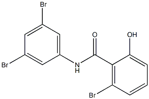 3',5',6-Tribromo-2-hydroxybenzanilide Struktur