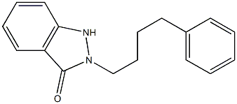 2-(4-Phenylbutyl)-1H-indazol-3(2H)-one Struktur