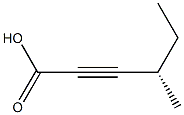 [S,(+)]-4-Methyl-2-hexynoic acid Struktur