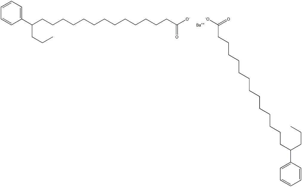 Bis(15-phenylstearic acid)barium salt Struktur