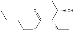 (2S,3S)-2-Ethyl-3-hydroxybutyric acid butyl ester Struktur