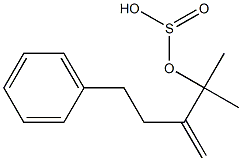 Sulfurous acid (2-phenylethyl)(1,1-dimethylallyl) ester Struktur