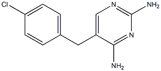 5-(4-Chlorobenzyl)pyrimidine-2,4-diamine Struktur