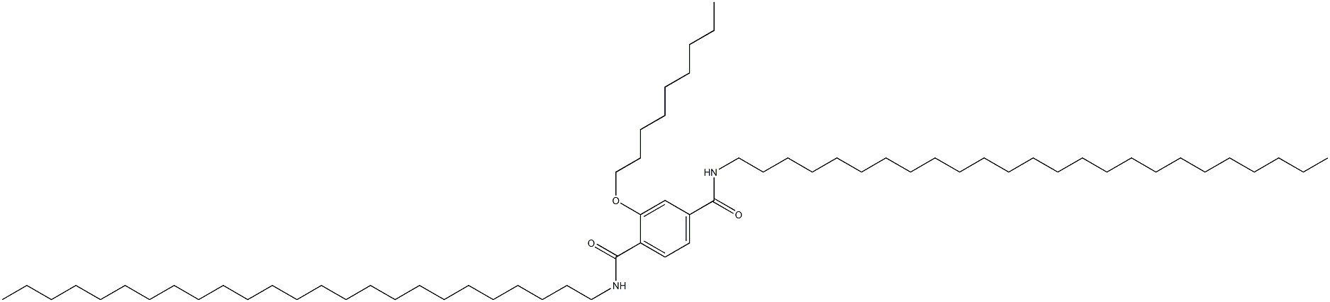 2-(Nonyloxy)-N,N'-dipentacosylterephthalamide Struktur