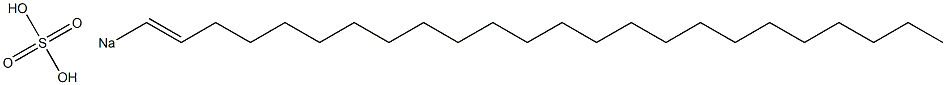 Sulfuric acid 1-tetracosenyl=sodium salt Struktur