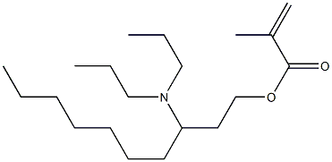 Methacrylic acid 3-(dipropylamino)decyl ester Struktur