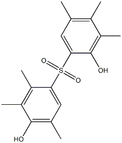 2,4'-Dihydroxy-2',3,3',4,5,5'-hexamethyl[sulfonylbisbenzene] Struktur