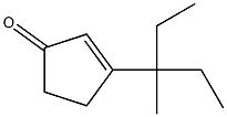 3-(3-Methylpentan-3-yl)-2-cyclopenten-1-one Struktur