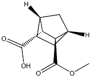 [1S,2R,3R,4R,(-)]-2-(Methoxycarbonyl)bicyclo[2.2.1]heptane-3-carboxylic acid Struktur