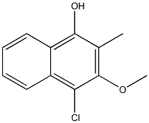 4-Chloro-3-methoxy-2-methyl-1-naphthol Struktur