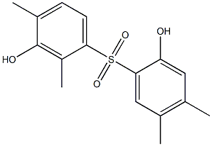 2,3'-Dihydroxy-2',4,4',5-tetramethyl[sulfonylbisbenzene] Struktur