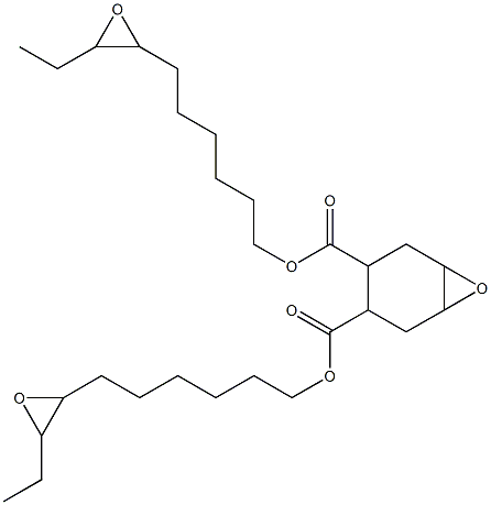 7-Oxabicyclo[4.1.0]heptane-3,4-dicarboxylic acid bis(7,8-epoxydecan-1-yl) ester Struktur