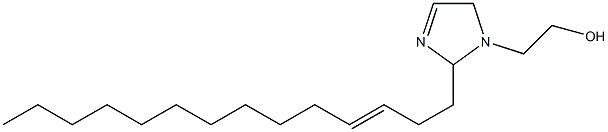 2-(3-Tetradecenyl)-3-imidazoline-1-ethanol Struktur