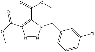 1-(3-Chlorobenzyl)-1H-1,2,3-triazole-4,5-dicarboxylic acid dimethyl ester Struktur