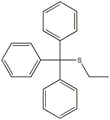 (Tritylthio)ethane Struktur