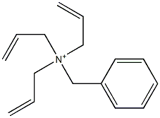 Benzyltriallylaminium Struktur