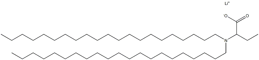 2-(Dihenicosylamino)butyric acid lithium salt Struktur