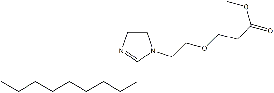 1-[2-(2-Methoxycarbonylethoxy)ethyl]-2-nonyl-2-imidazoline Struktur